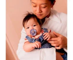 BIBS 2 Chupetes Studio Colour Round Jasmine Ivory Mix^ Chupetes Con Diseños