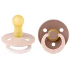 BIBS 2 Chupetes Studio Colour Fusion Round Blush Woodchuck Mix^ Chupetes Con Diseños