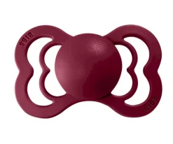 BIBS 2 Chupetes Supreme Coral/Ruby Látex^ Chupetes Con Diseños