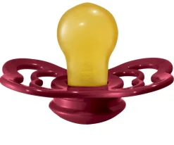 BIBS 2 Chupetes Supreme Coral/Ruby Látex^ Chupetes Con Diseños