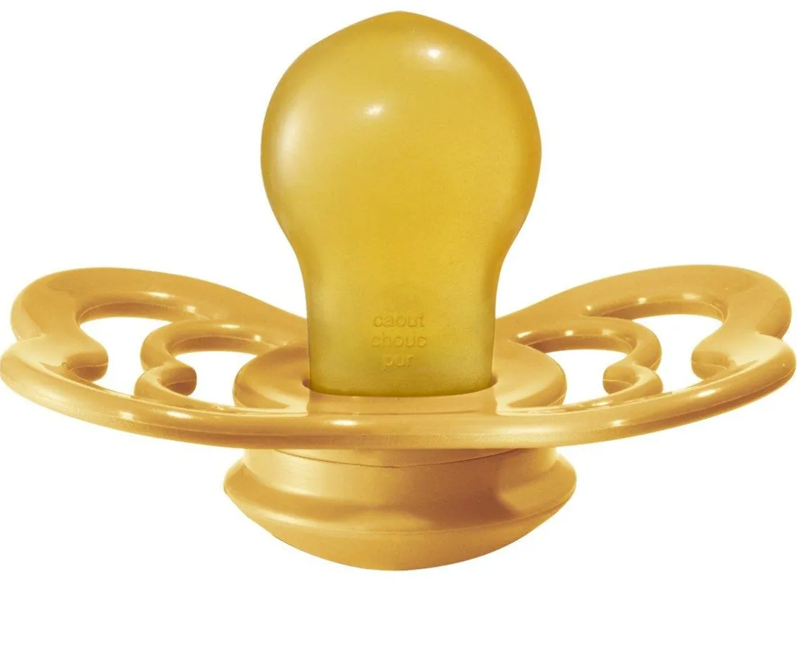 BIBS 2 Chupetes Supreme Mustard/Petrol Látex^ Chupetes Con Diseños