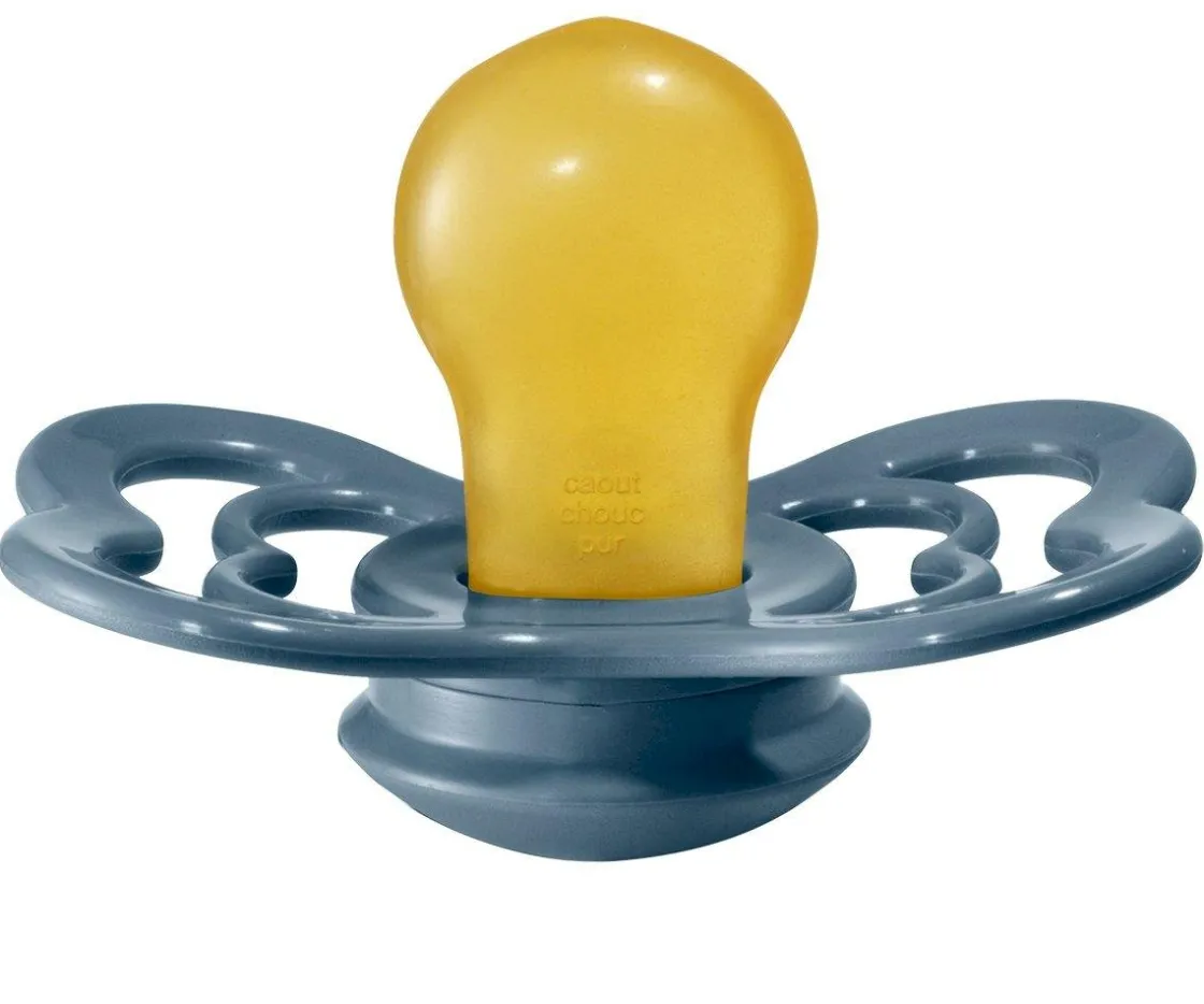 BIBS 2 Chupetes Supreme Mustard/Petrol Látex^ Chupetes Con Diseños