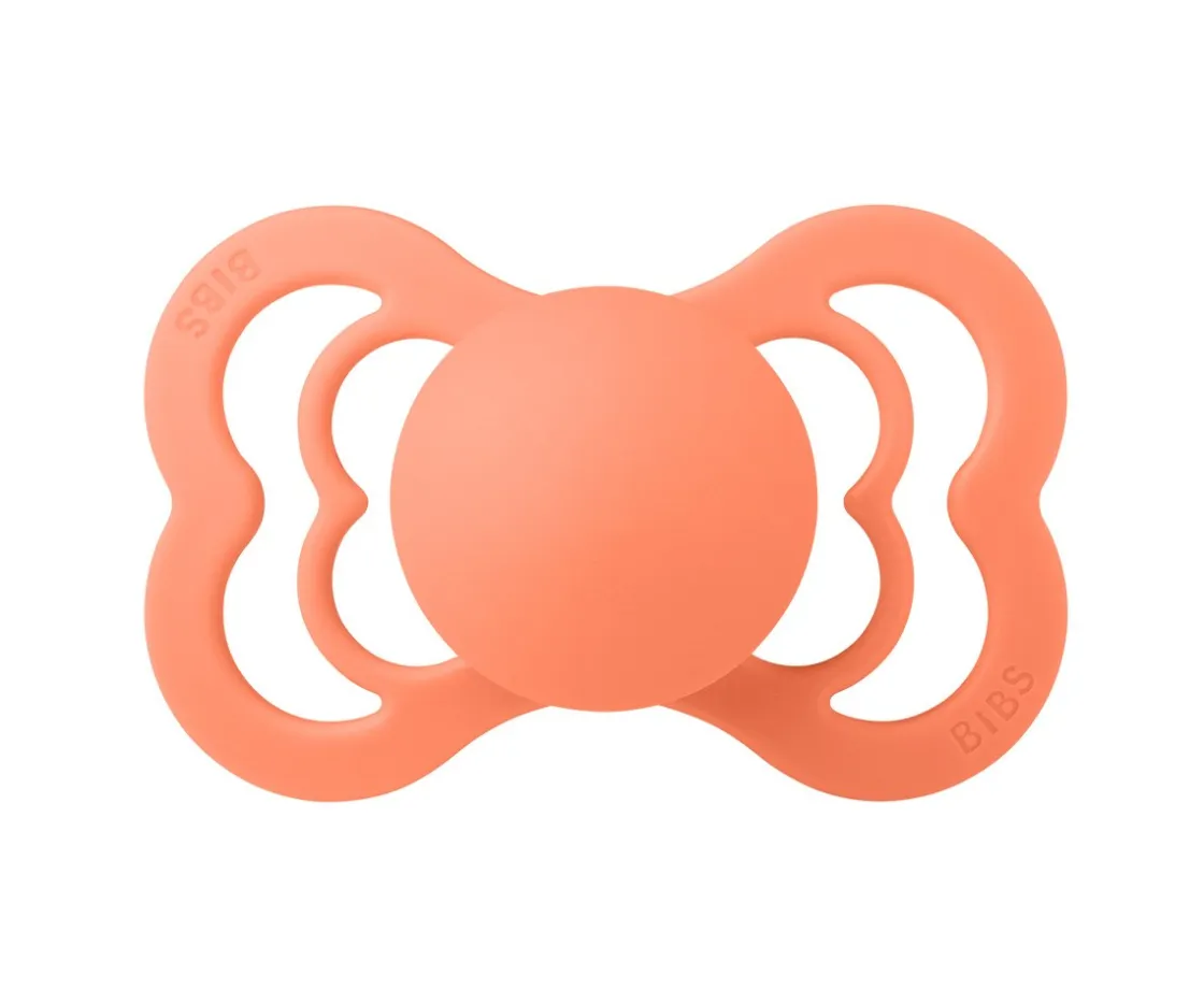 BIBS 2 Chupetes Supreme Papaya/Violet Sky^ Chupetes Con Diseños