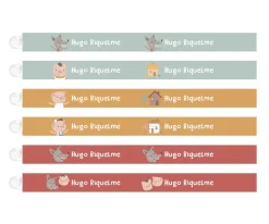 Tutete 6 Cintas para Colgar Ropa The Three Little Pigs Personalizables