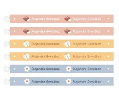 Tutete 6 Cintas para Colgar Ropa Geometric Nature Personalizables^ Colecciones Vuelta Al Cole