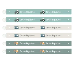 Tutete 6 Cintas para Colgar Ropa Trucks Personalizables^ Colecciones Vuelta Al Cole