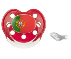 Chupetes Futbol 1 Classic Bandera Portugal +6M^ Chupetes Deportivos