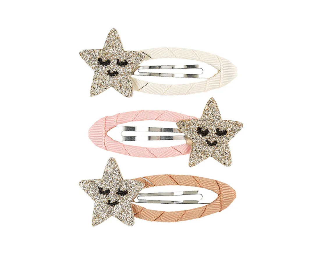 Souza 3 Clip de Pelo con Cinta y Estrellas Doradas Dagmar^ Accesorios De Pelo