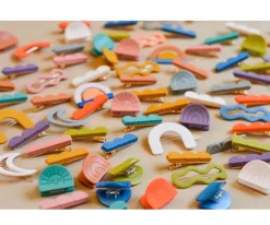 Grech & Co 2 Clips de Pelo Tri Rainbow Fog^ Accesorios De Pelo