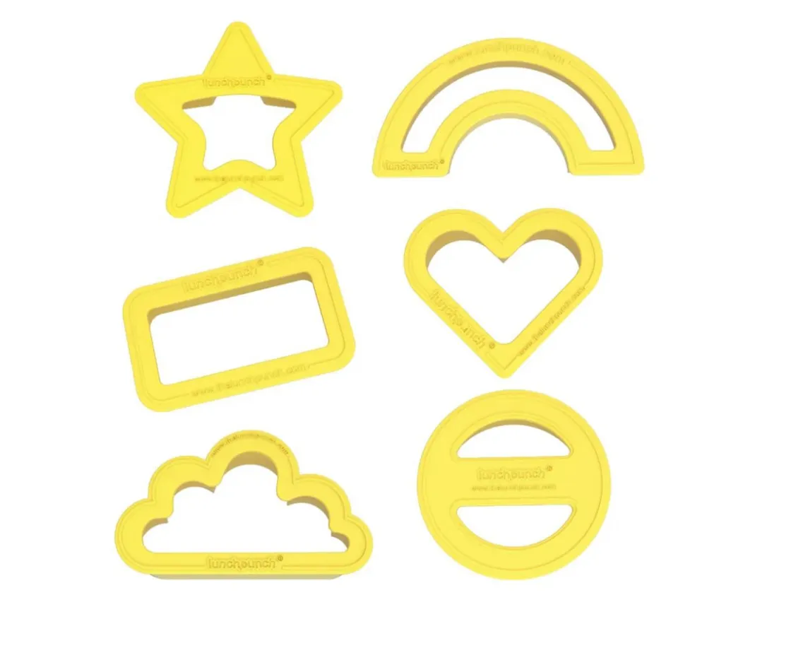 Lunch Punch 6 Cortadores Mini de Sándwich Mini Bites^Niños Utensilios De Cocina Para Niños