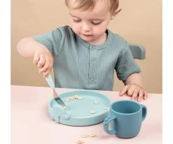 Done by Deer 3 Cubiertos Antideslizantes Deer Friends azul^ Cubiertos Infantiles