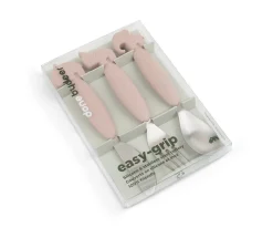 Done by Deer 3 Cubiertos Antideslizantes Deer Friends Powder^ Cubiertos Infantiles