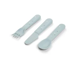 Done by Deer 3 Cubiertos Happy Dots Blue^ Cubiertos Infantiles