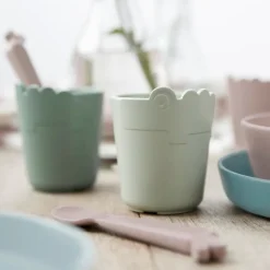 Done by Deer 3 Cubiertos Kiddish Deer Friends Sand^ Cubiertos Infantiles