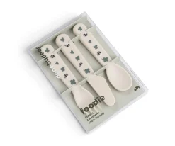 Done by Deer 3 Cubiertos Tiny Farm Sand^ Cubiertos Infantiles