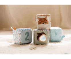 Niños Little Dutch 4 Cubos Apilables Blanditos Forest Friends