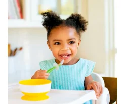 Munchkin 2 Cucharas Silicona Aprendizaje Gentle Verde/Azul