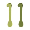 Trixie 2 Cucharas Silicona Mr. Dino^ Cubiertos Infantiles