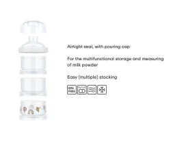 Mepal 3 Dosificadores Leche en Polvo Mio Sunshine & Rainbow^ Lactancia