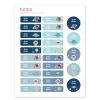 Tutete 25 Etiquetas para Ropa Espacio
