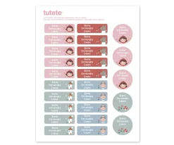 Tutete 25 Etiquetas para Ropa Little Red