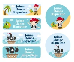 Tutete 25 Etiquetas para Ropa Pirata^ Etiquetas Personalizadas