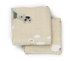 Done by Deer 2 Gasitas Tiny Farm Sand^ Muselinas Bebé