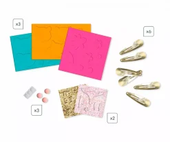 Niños Janod 6 Horquillas Con Animales Brillantes Para Crear