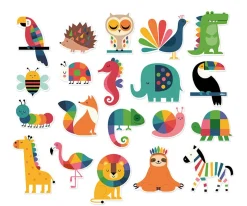 Niños Vilac 20 Imanes de Animales Andy Westface