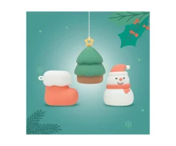 Mary's 3 Luces Nocturnas LED Navideñas Bota, Árbol, Muñeco de Nieve^ Iluminación