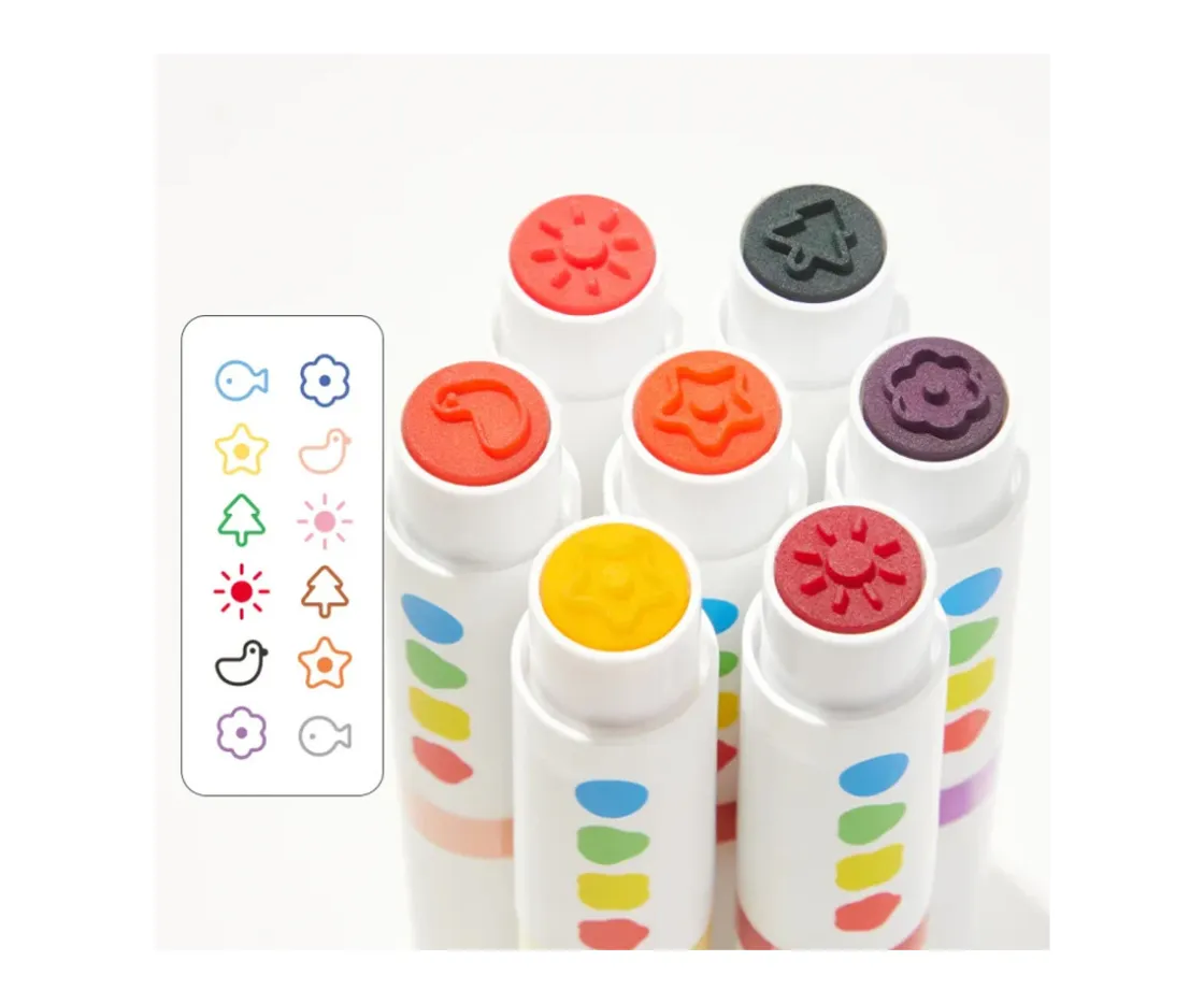 MiDeer 6 Marcadores Lavables^Niños Manualidades Para Niños