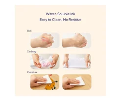 MiDeer 6 Marcadores Lavables^Niños Manualidades Para Niños