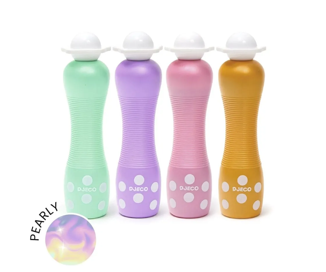 Djeco 4 Marcadores Puntos Grandes Pearly