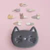 Mimi & Lula 5 Mini Clips Clic Clasc Cat & Mouse^ Accesorios De Pelo
