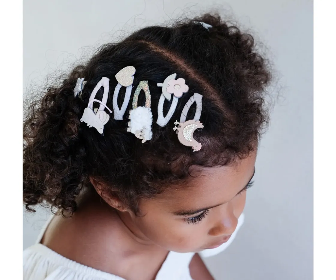 Mimi & Lula 5 Mini Clips de Pelo Clic Clacs Farm Animal^ Accesorios De Pelo
