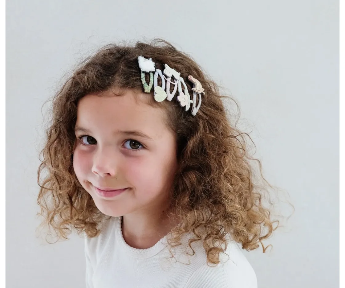 Mimi & Lula 5 Mini Clips de Pelo Clic Clacs Farm Animal^ Accesorios De Pelo