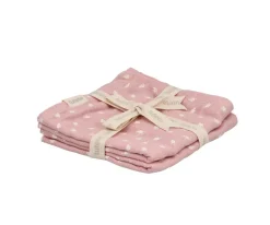 Tutete 2 Muselinas Leaves Pink^ Muselinas Bebé