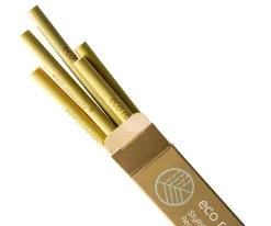 Ecorascals 5 Pajitas de Bambú^Niños Utensilios De Cocina Para Niños