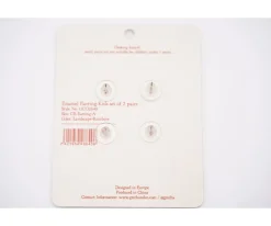 Grech & Co 2 Pares Pendientes Infantil Enamel Ying Yang+Peace sign^Niños Accesorios Para Bebé Y Niños