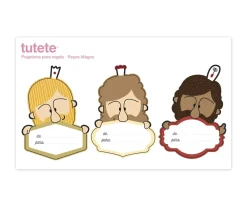 Tutete 3 Pegatinas Navideñas para Regalos Reyes Magos-2^ Pegatinas Navidad