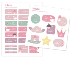 Tutete 29 Pegatinas para Objetos Bailarina^ Colecciones Vuelta Al Cole