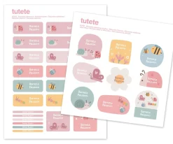 Tutete 29 Pegatinas para Objetos Bugs^ Colecciones Vuelta Al Cole