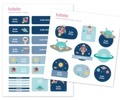 Tutete 29 Pegatinas para Objetos Espacio