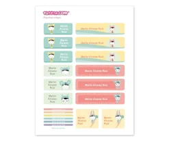 Esther Gili 30 Pegatinas para Objetos Pastel^ Etiquetas Personalizadas