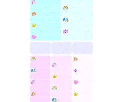 Etikids 40 Pegatinas para Objetos "Escribe tu Texto" Fantasía^ Etiquetas Personalizadas