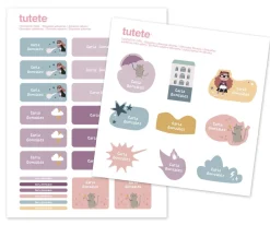 Tutete 29 Pegatinas para Objetos Fantastic Girl