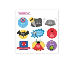 Tutete 30 Pegatinas para Objetos Héroes^ Etiquetas Personalizadas