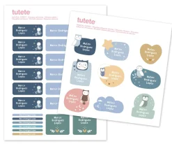 Tutete 29 Pegatinas para Objetos Magical Forest