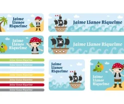 Tutete 30 Pegatinas para Objetos Pirata^ Etiquetas Personalizadas