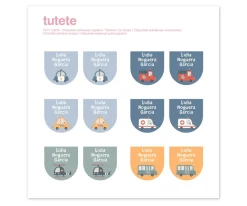 Tutete 12 Pegatinas Zapatos City Cars